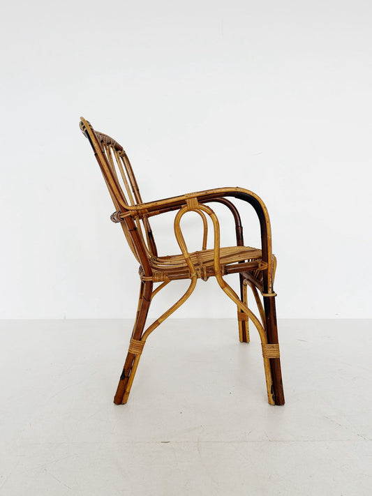 Sedia in vimini degli'anni 60