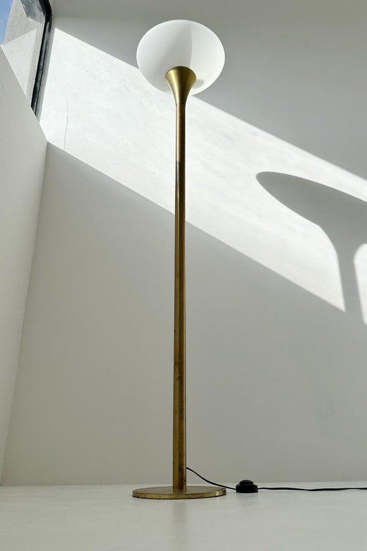Brass floor lamp