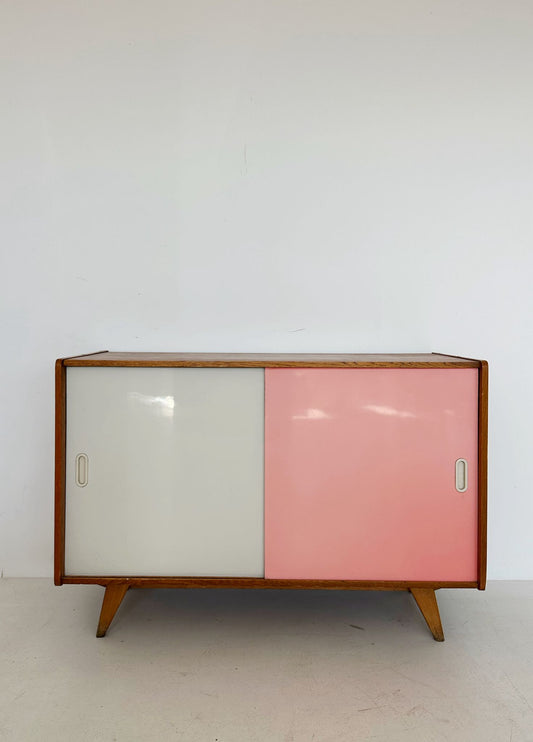 Sideboard two sliding doors pastel color