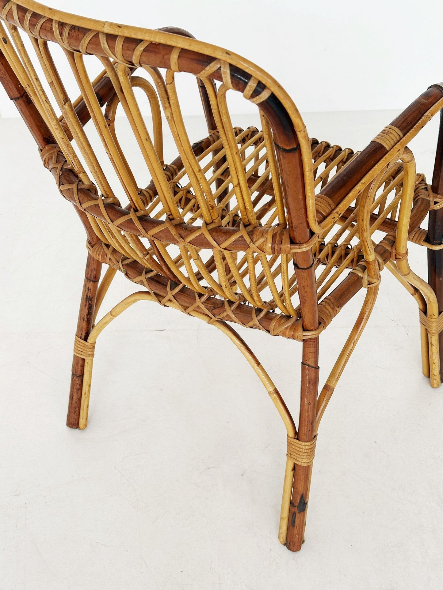 Sedia in vimini degli'anni 60