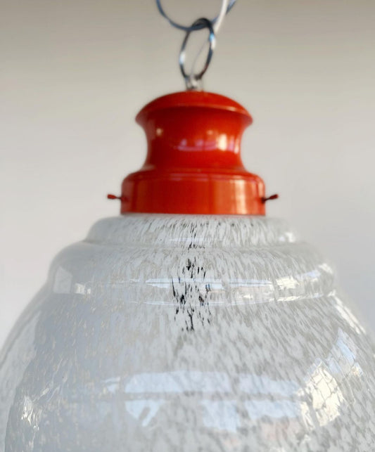 Lampadario effetto neve