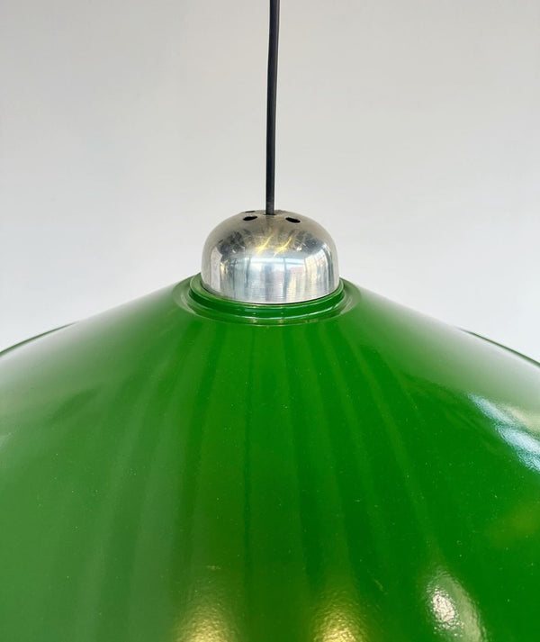 Green enamelled chandelier