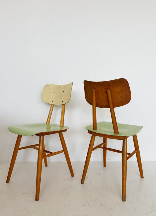 Pair of wooden chairs