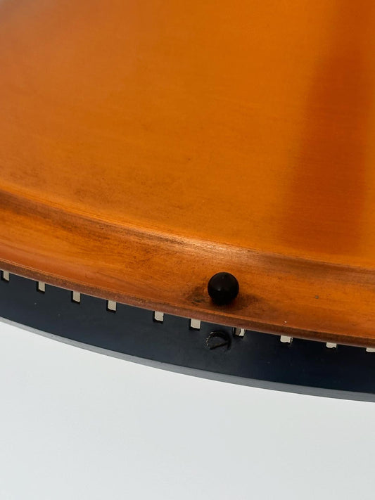 Bronze-colored aluminum chandelier