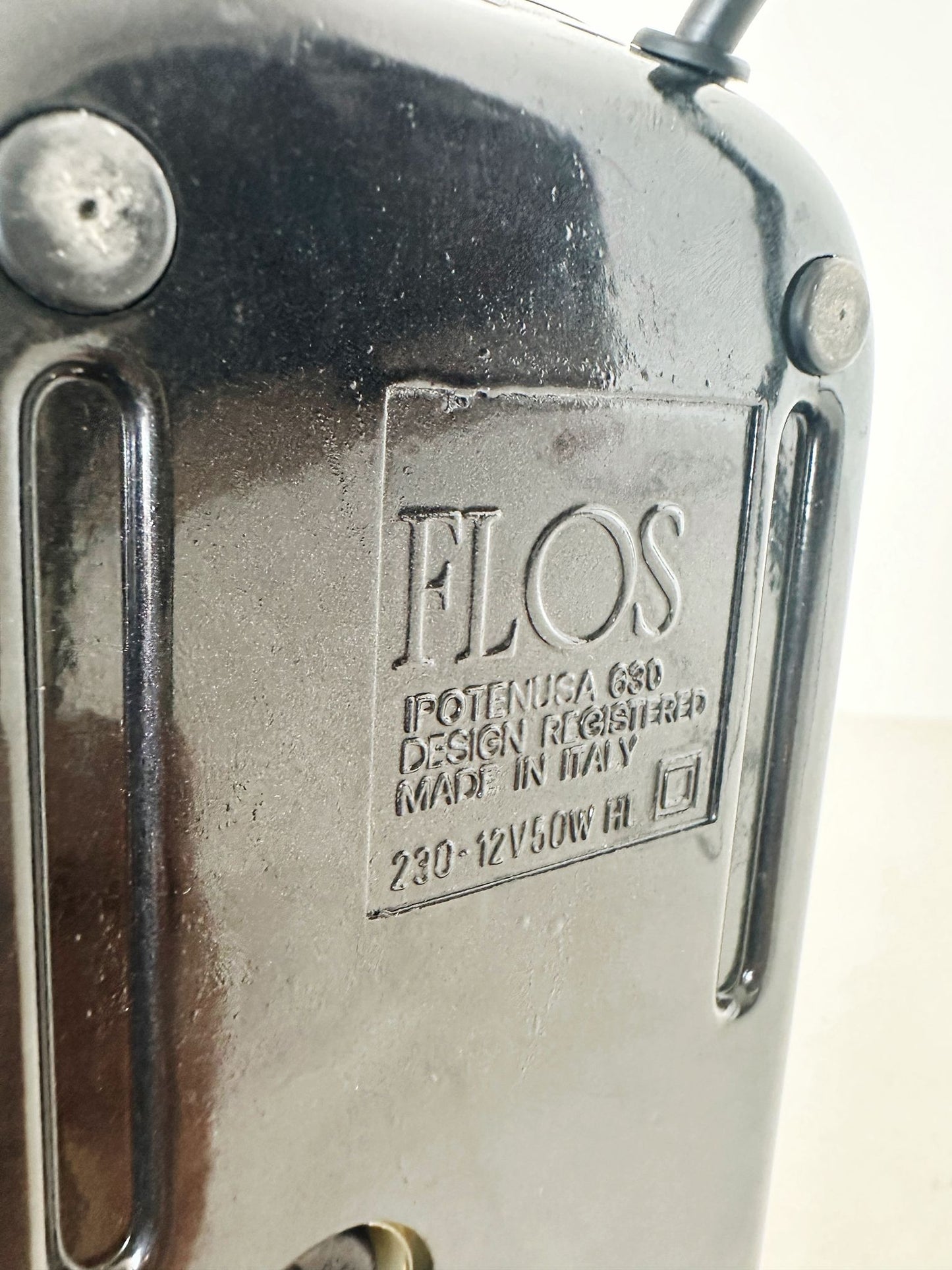 Flos Ipotenusa 630 Vintage Steel Table Lamp 1980s