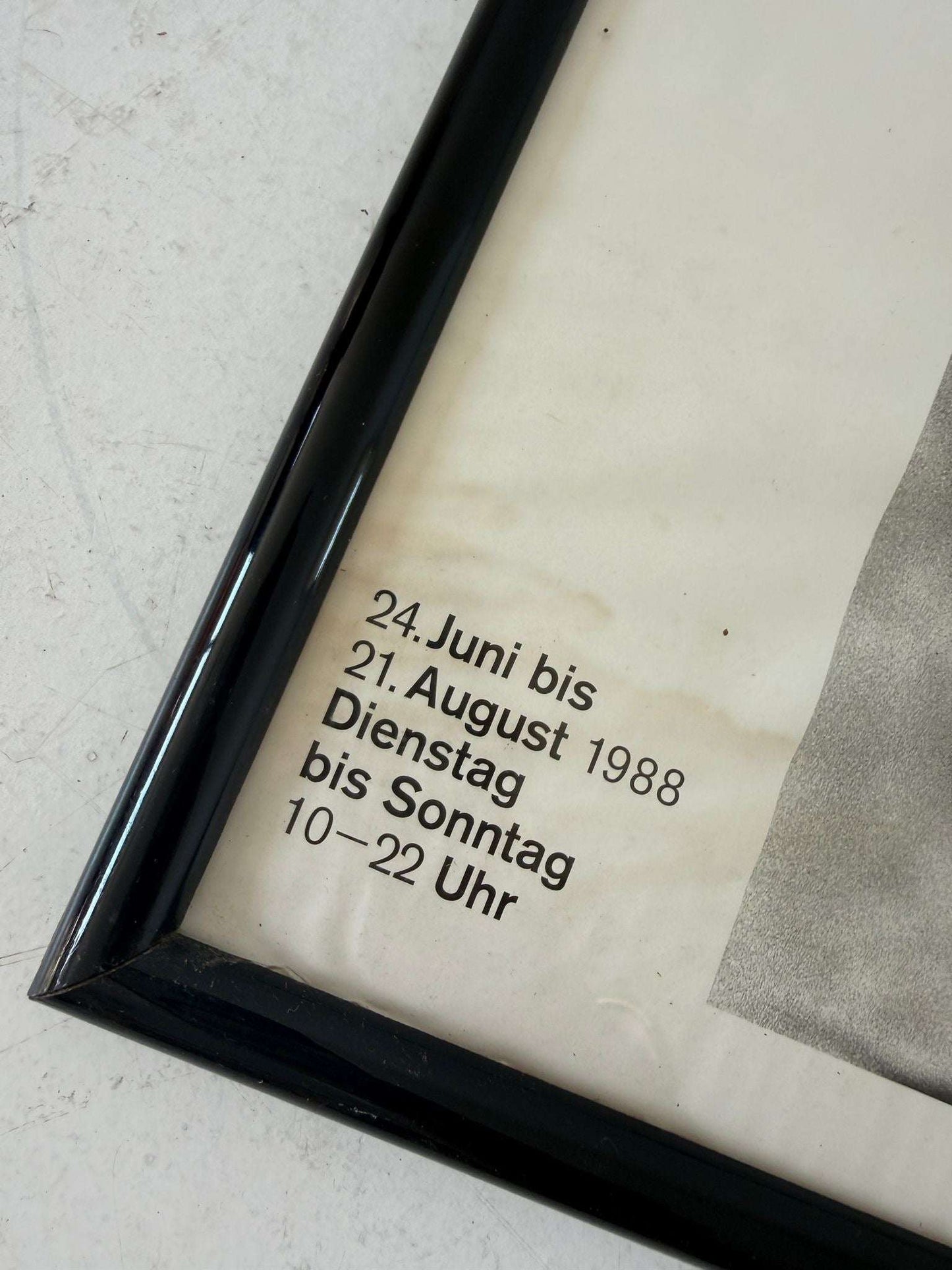 Original poster for the Helmut Newton exhibition – Berlinische Galerie, 1988