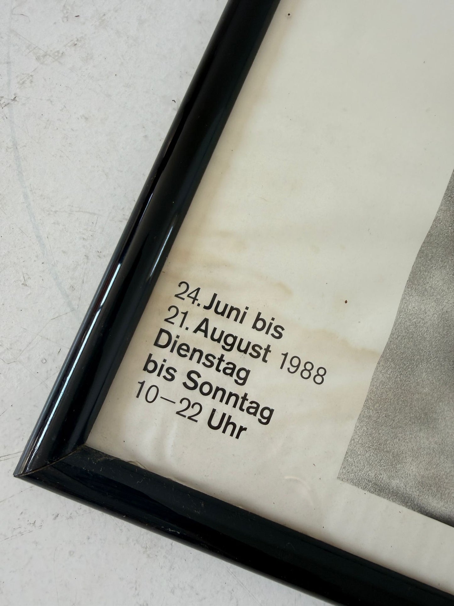 Original poster for the Helmut Newton exhibition – Berlinische Galerie, 1988
