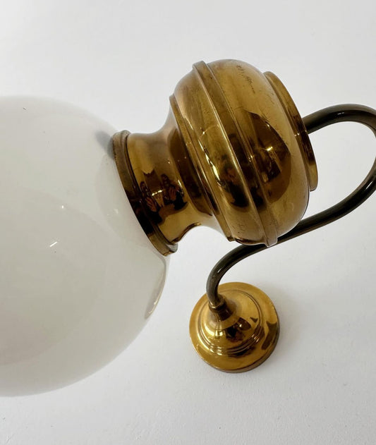 Glass and brass applique