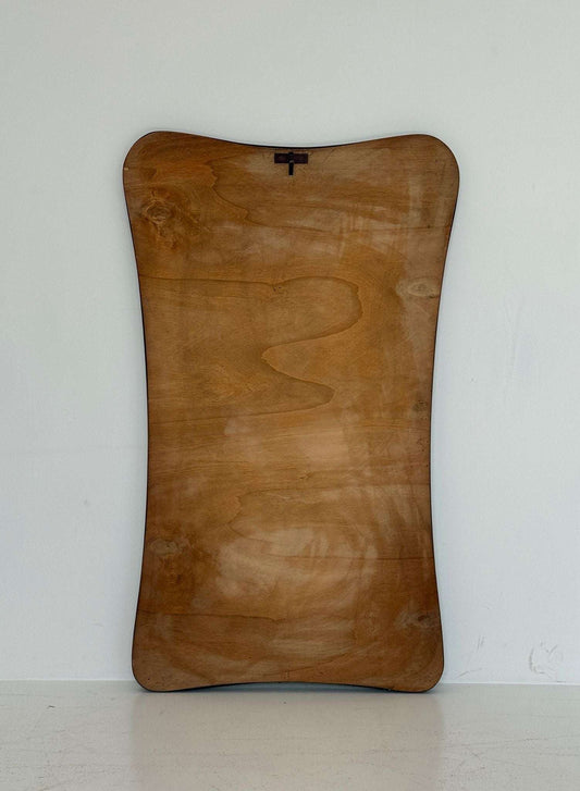 Wall mirror with bronzed metal frame, Italy, 1950s–1970s