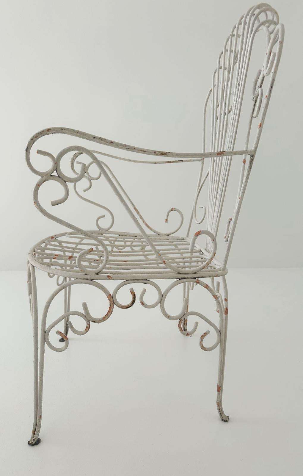 Wrought Iron Living Room Set with Coffee Table – 1950s