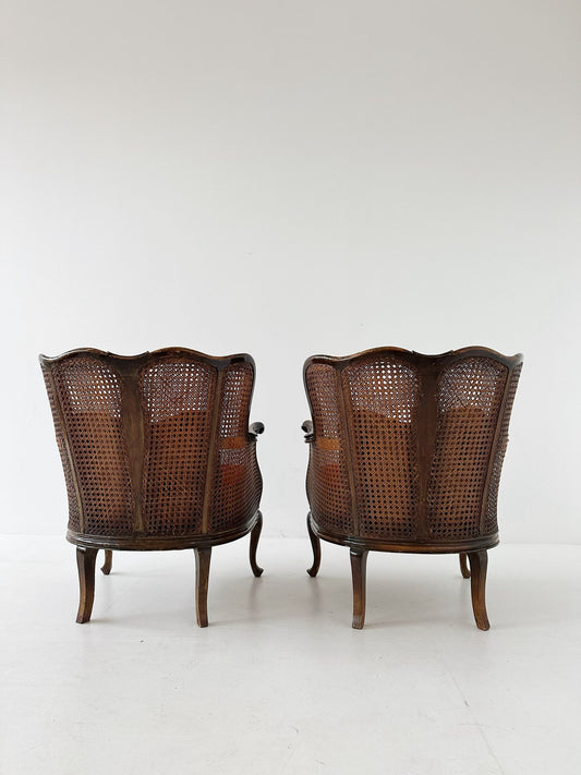 Pair of Vienna Straw Armchairs