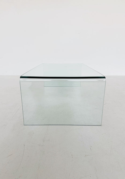 Glass coffee table