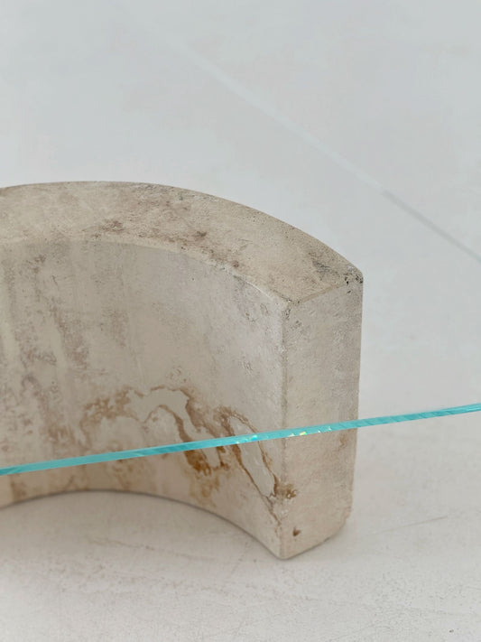 Coffee table with marble base