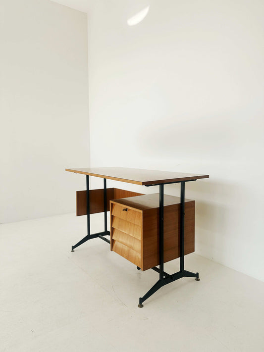 1960s Formica Desk with Drawers