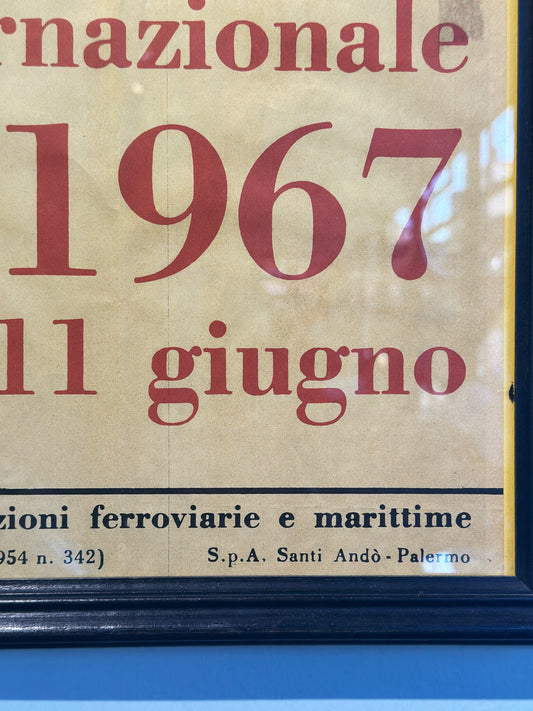 Poster 22 fiera del mediteranneo,Palermo