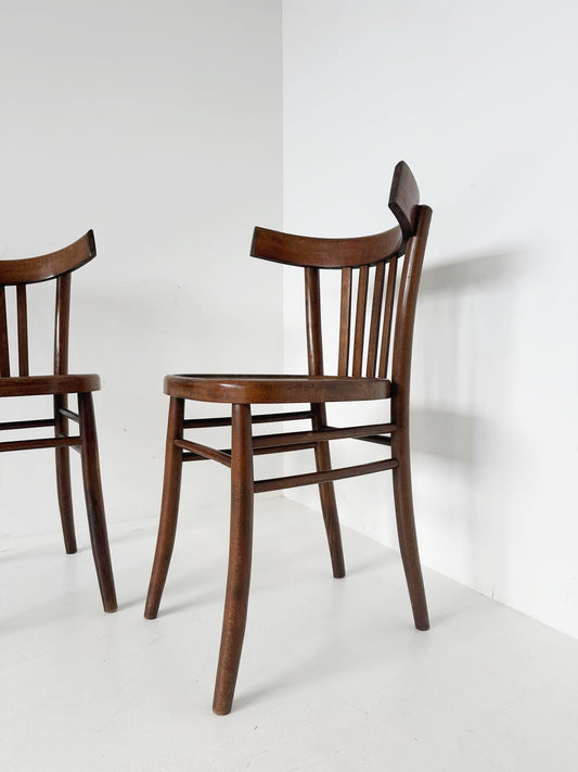 Pair of wooden chairs
