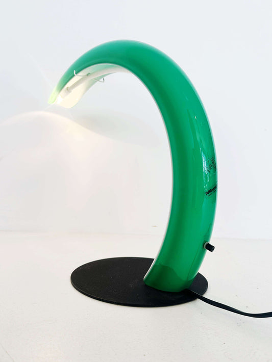 Green Murano Glass Table Lamp by Mazzega 1970
