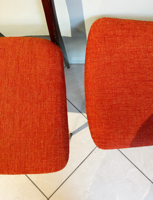 Pair of orange chairs
