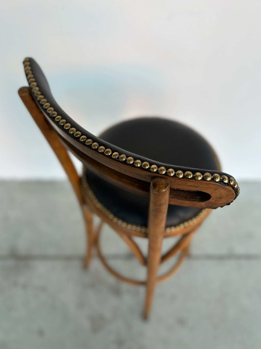 Stool with backrest