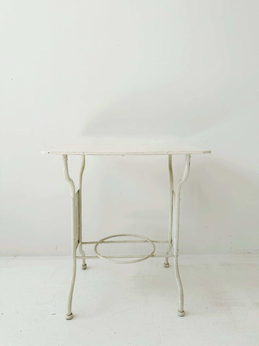 White painted iron dressing table