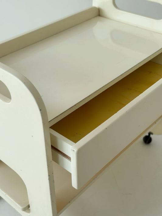 Carrello in legno laccato