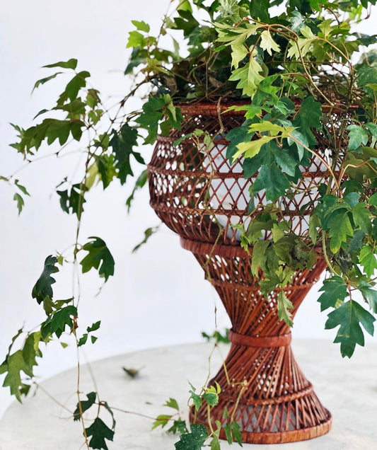 Portafiori in vimini