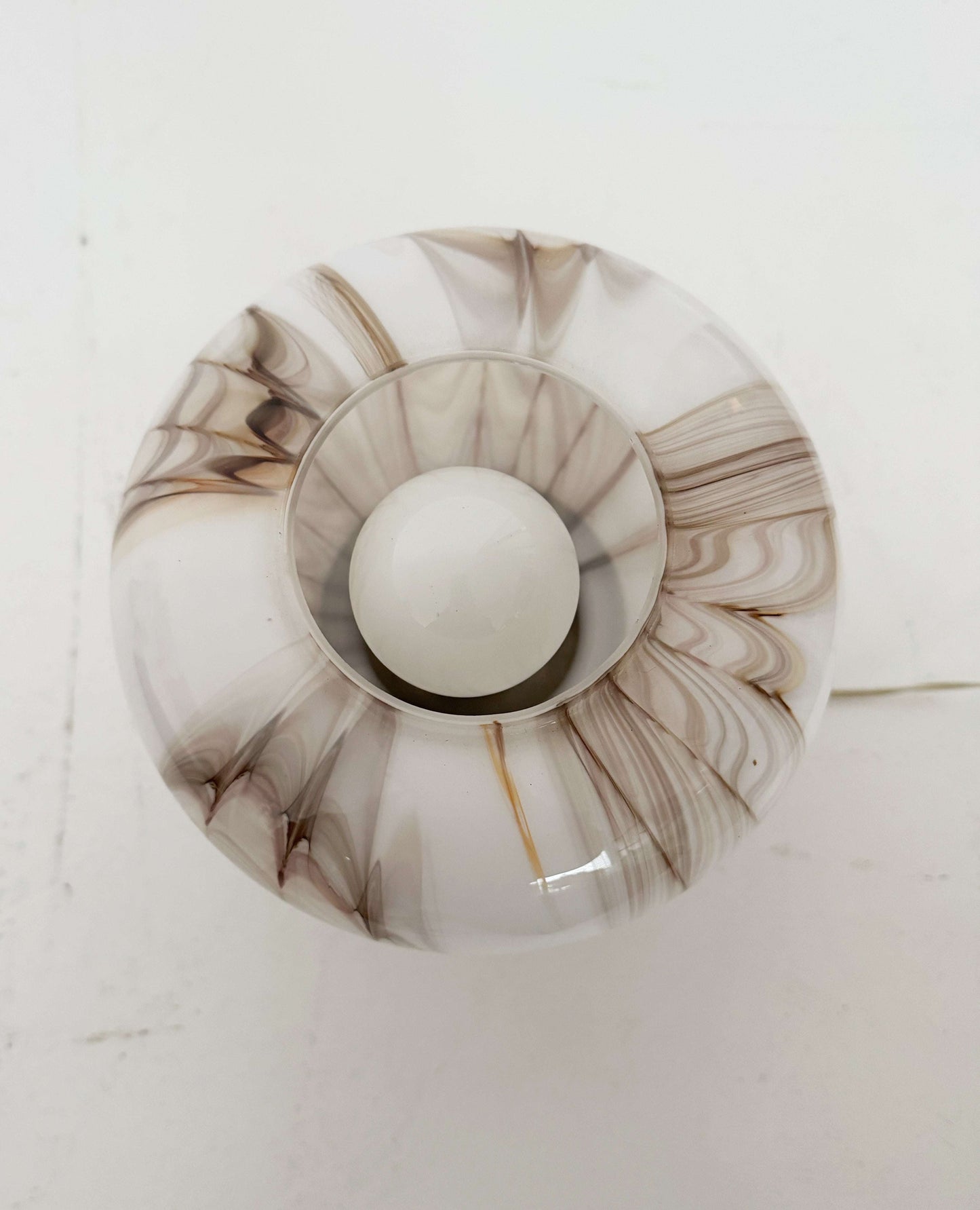 Vintage Blown Glass Table Lamp