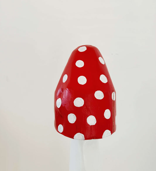 Handcrafted wooden decorative mushroom – Lago Santo Parmense