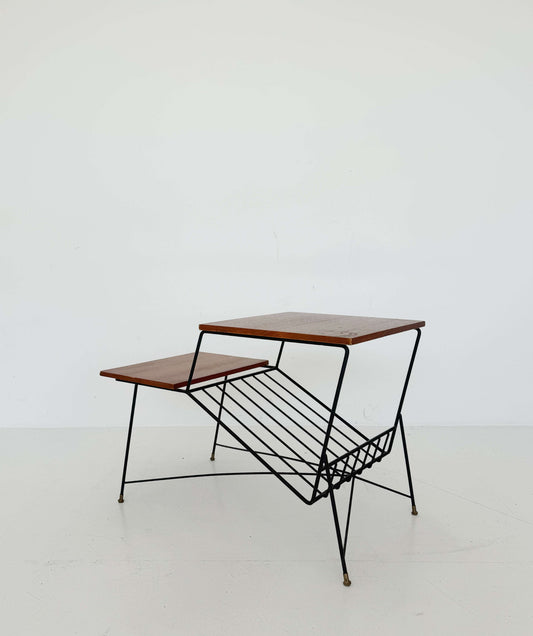 Coffee table with magazine rack from the 1960s