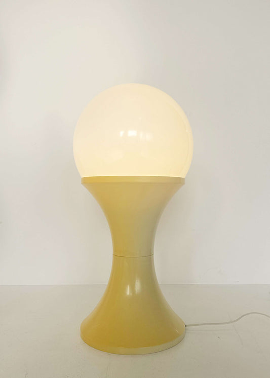 Vintage 1970s Tam Tam Lamp – Yellowed Ivory White