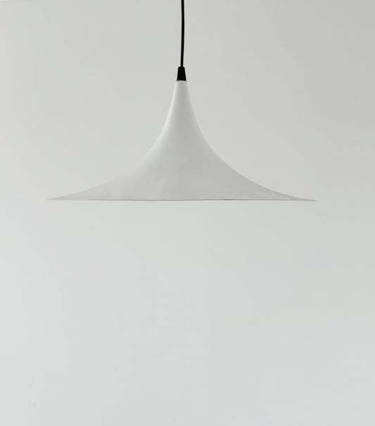 Lampada a sospensione in metallo bianco