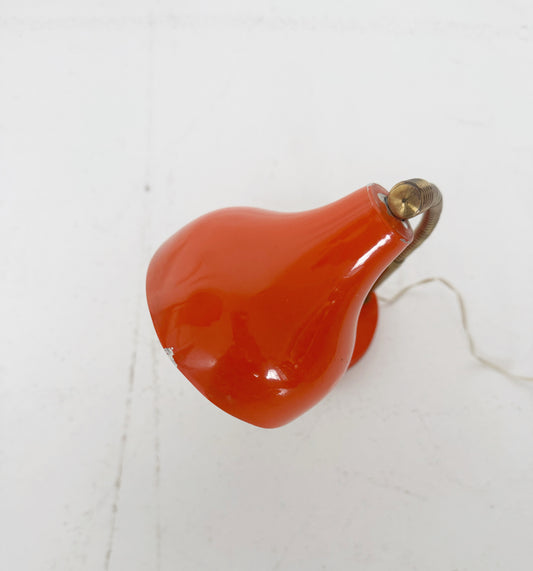 Small vintage enameled metal table lamp – 1960s/1970s