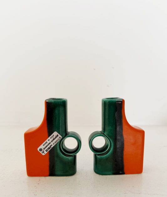 Coppia di boccetti in ceramica CAR Firenze, anni ’60