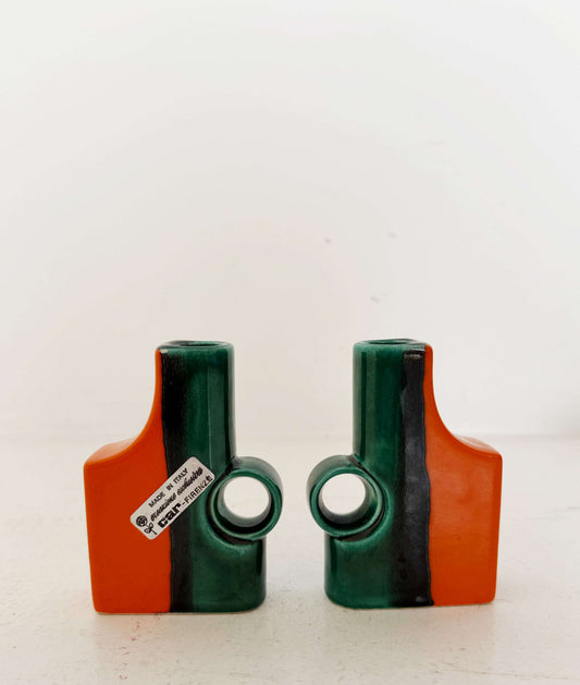 Pair of CAR Florence ceramic vessels, 1960s