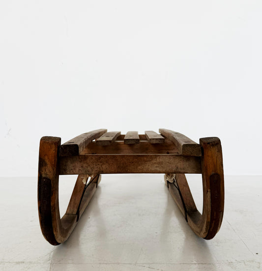 Vintage Wooden Sled – 1960s