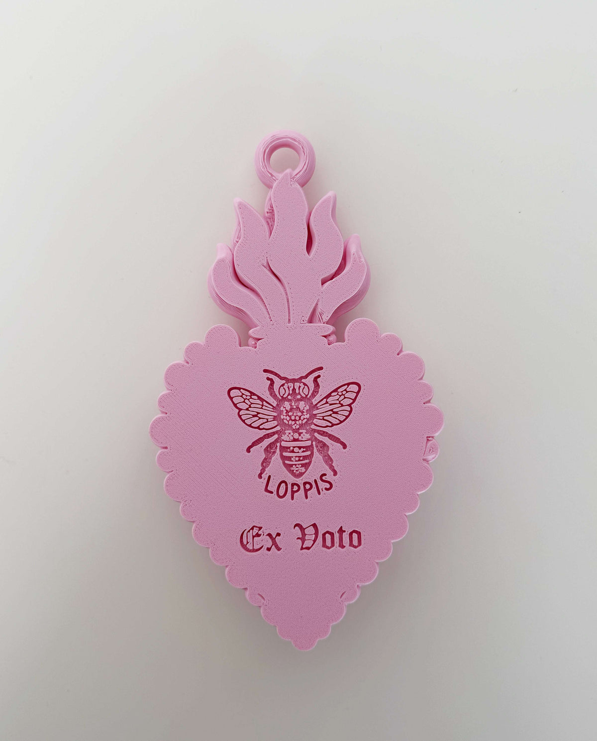 Pink Sacred Heart Ex-Voto – Loppis | 3D Printing.