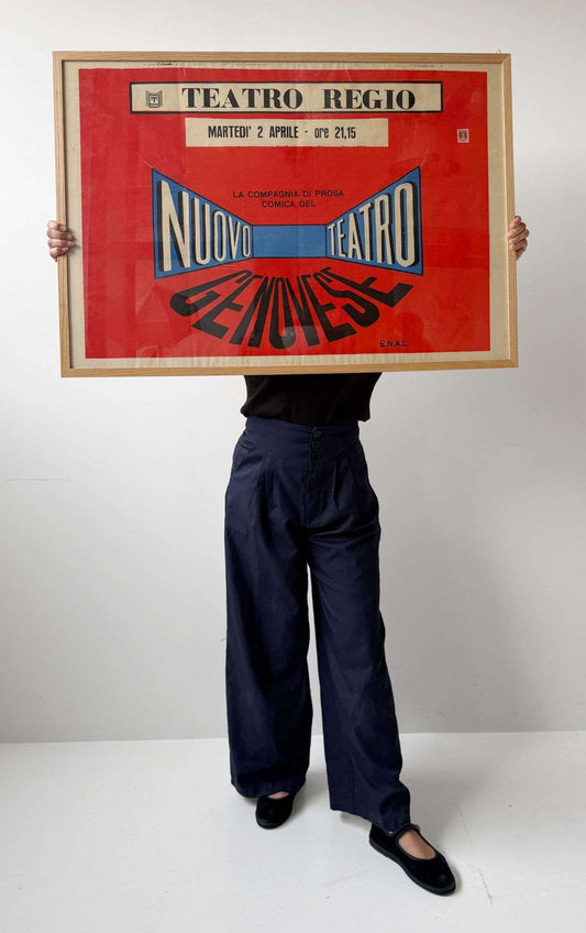 Theatrical poster “New Genoese Theater” – 1968
