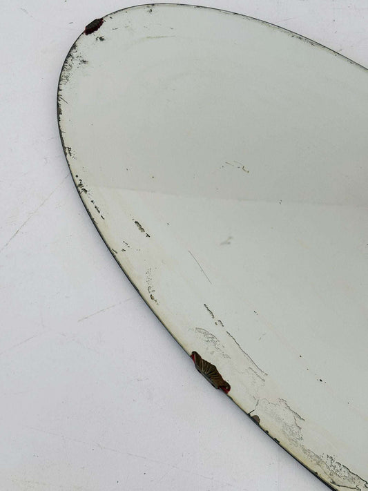 Oval wall mirror, Italy, 1940s-1950s