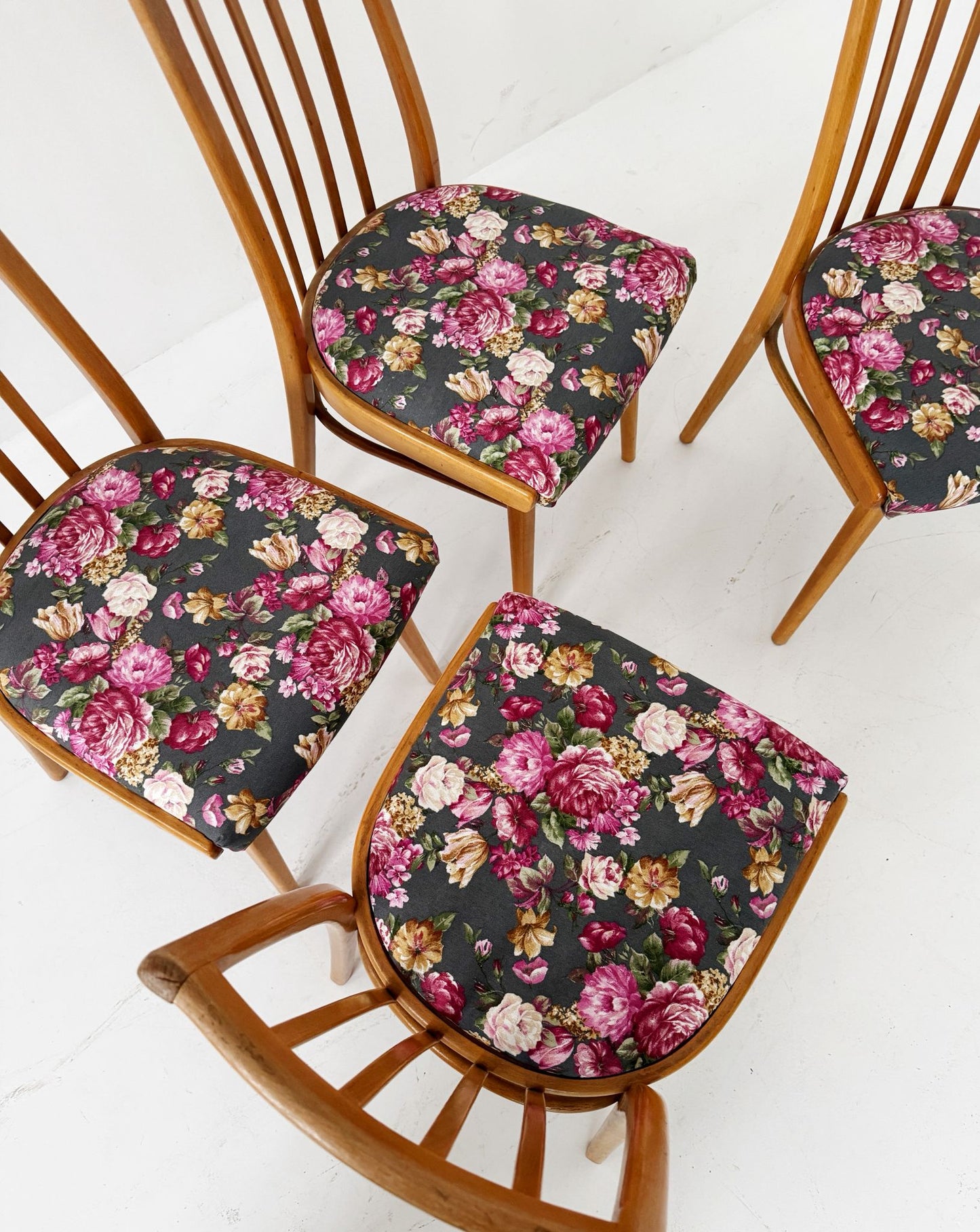 Set of 4 Czech chairs, 1960s – new upholstery