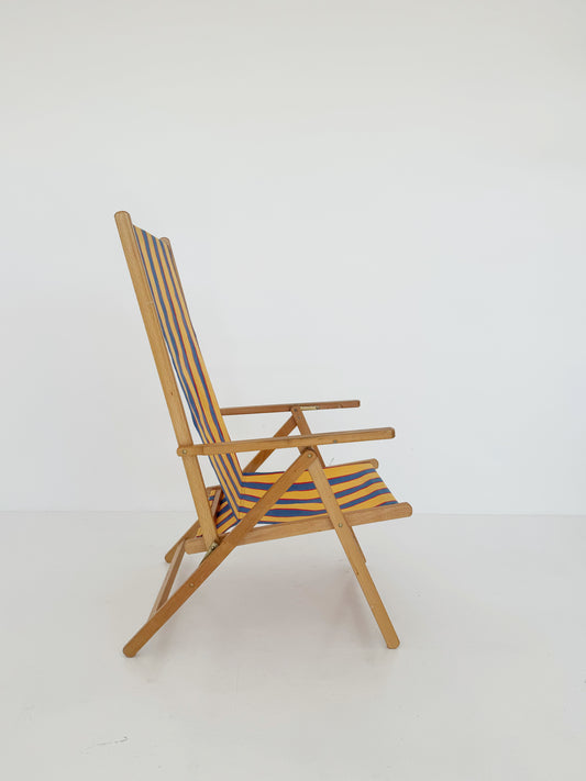 Sdraio in legno e tela