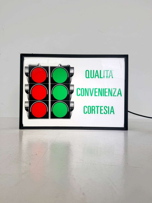 IRAM illuminated advertising sign, 1990s