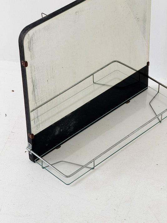 Specchio da parete con mensola – Italia, anni ’40-’50