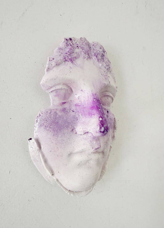 Hand-molded and finished gesso- Valeria