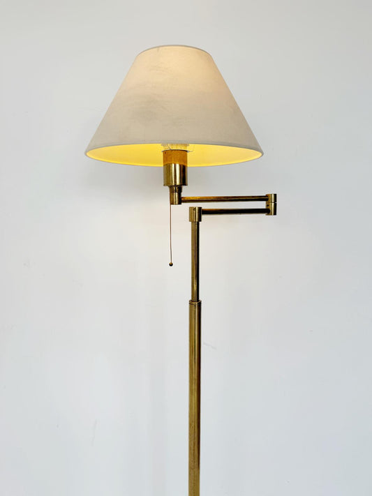 Lampada da ponte regolabile in ottone, anni '70