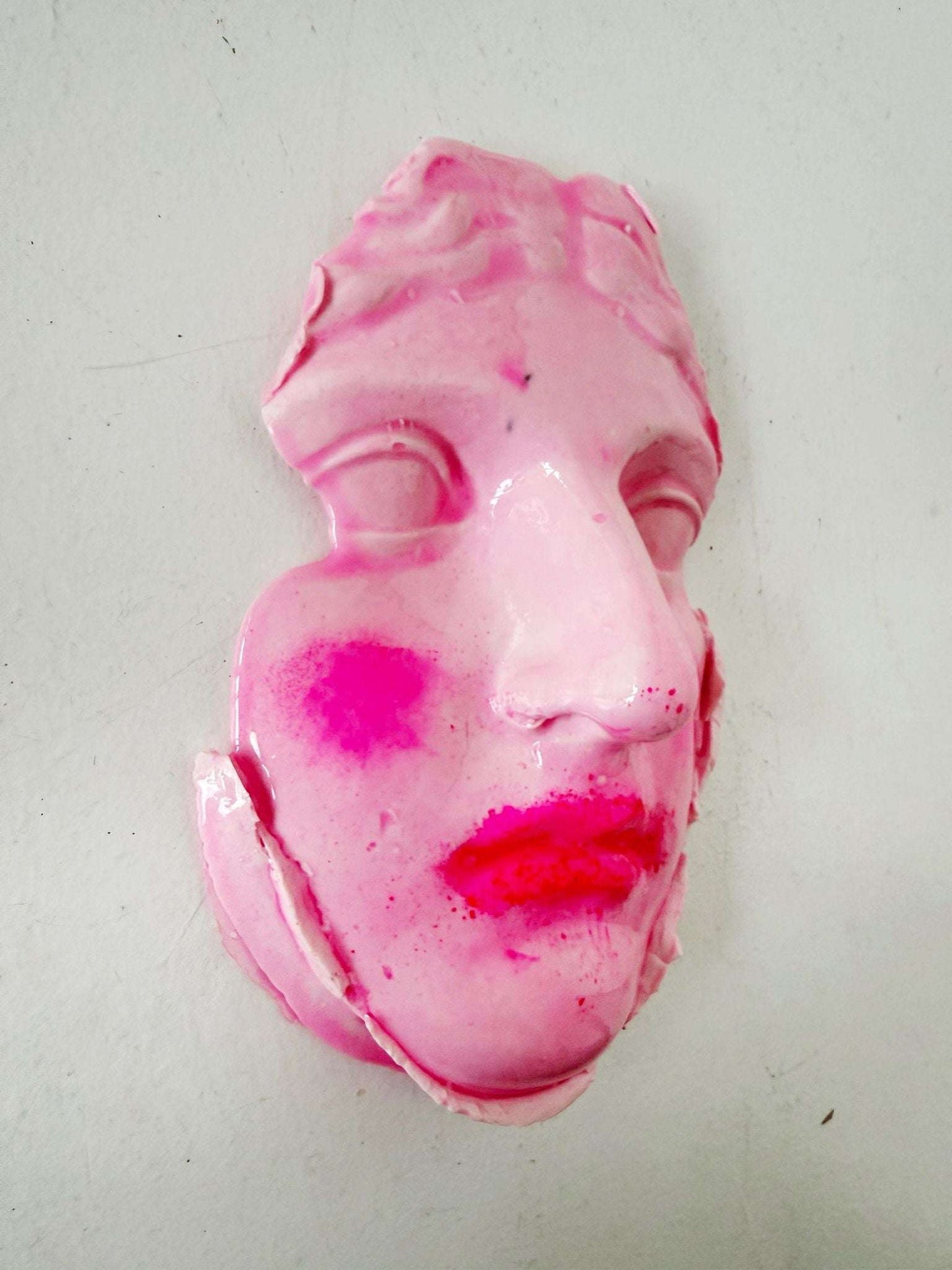 Hand-molded and finished gesso- Annarosa