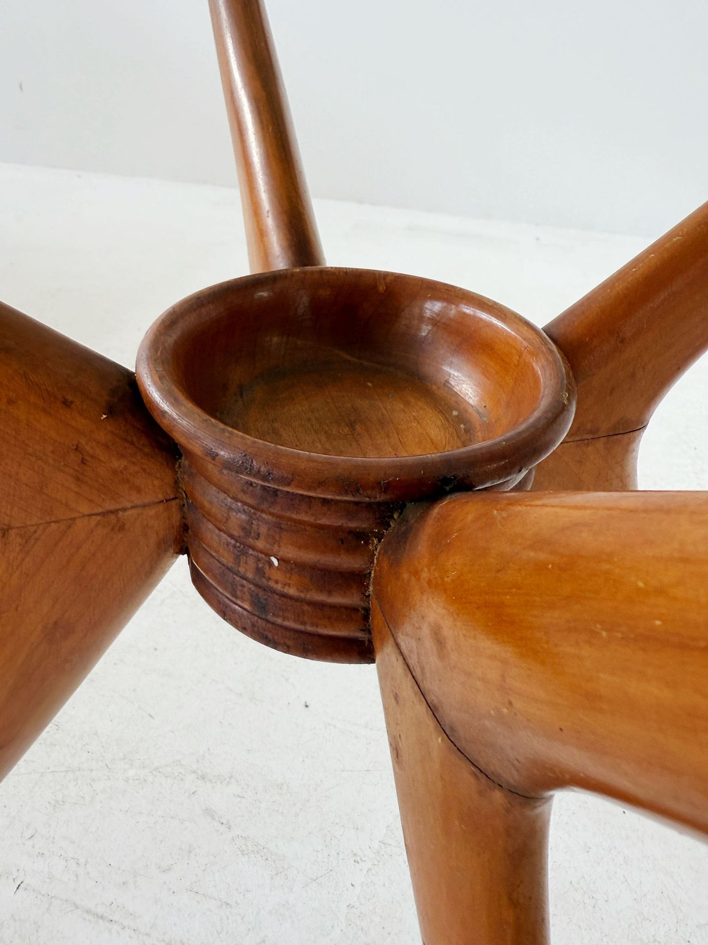 Cherry wood coffee table by Cesare Lacca, 1950