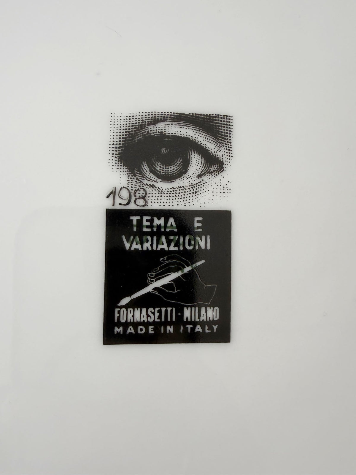 Piero Fornasetti, “Tema e Variazioni” plate no. 198