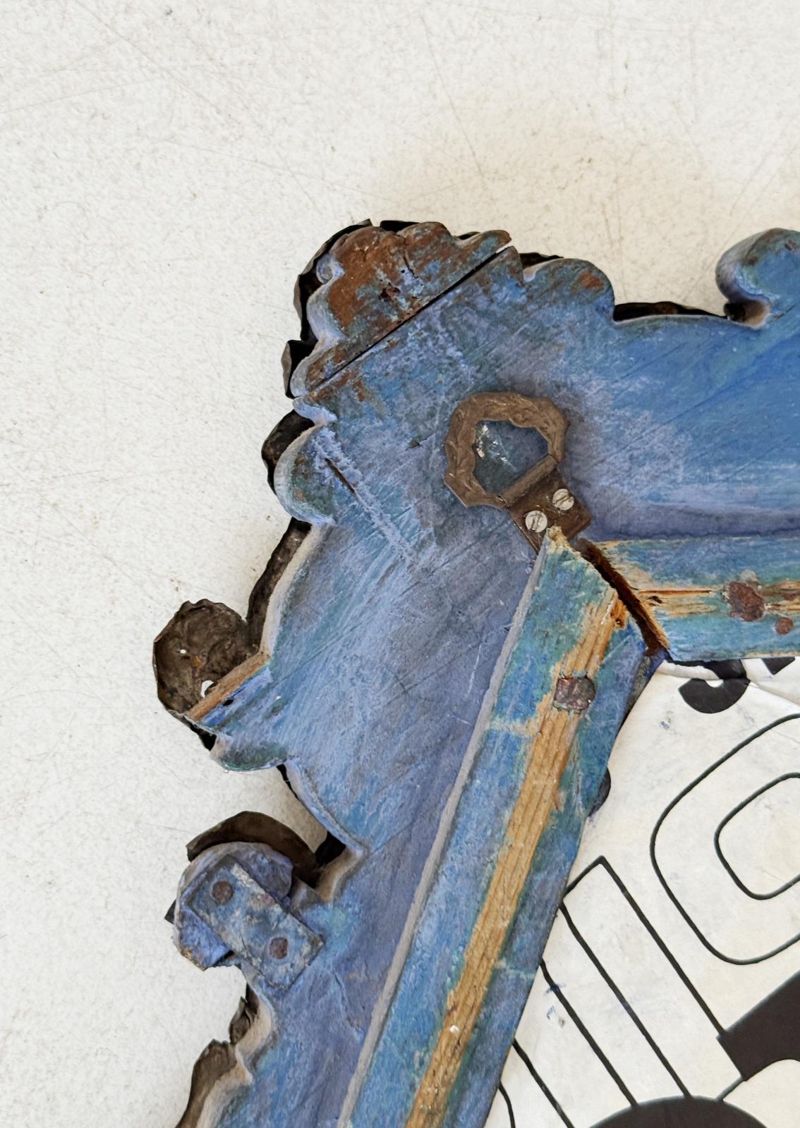 Silver-plated embossed copper altar card, 18th century