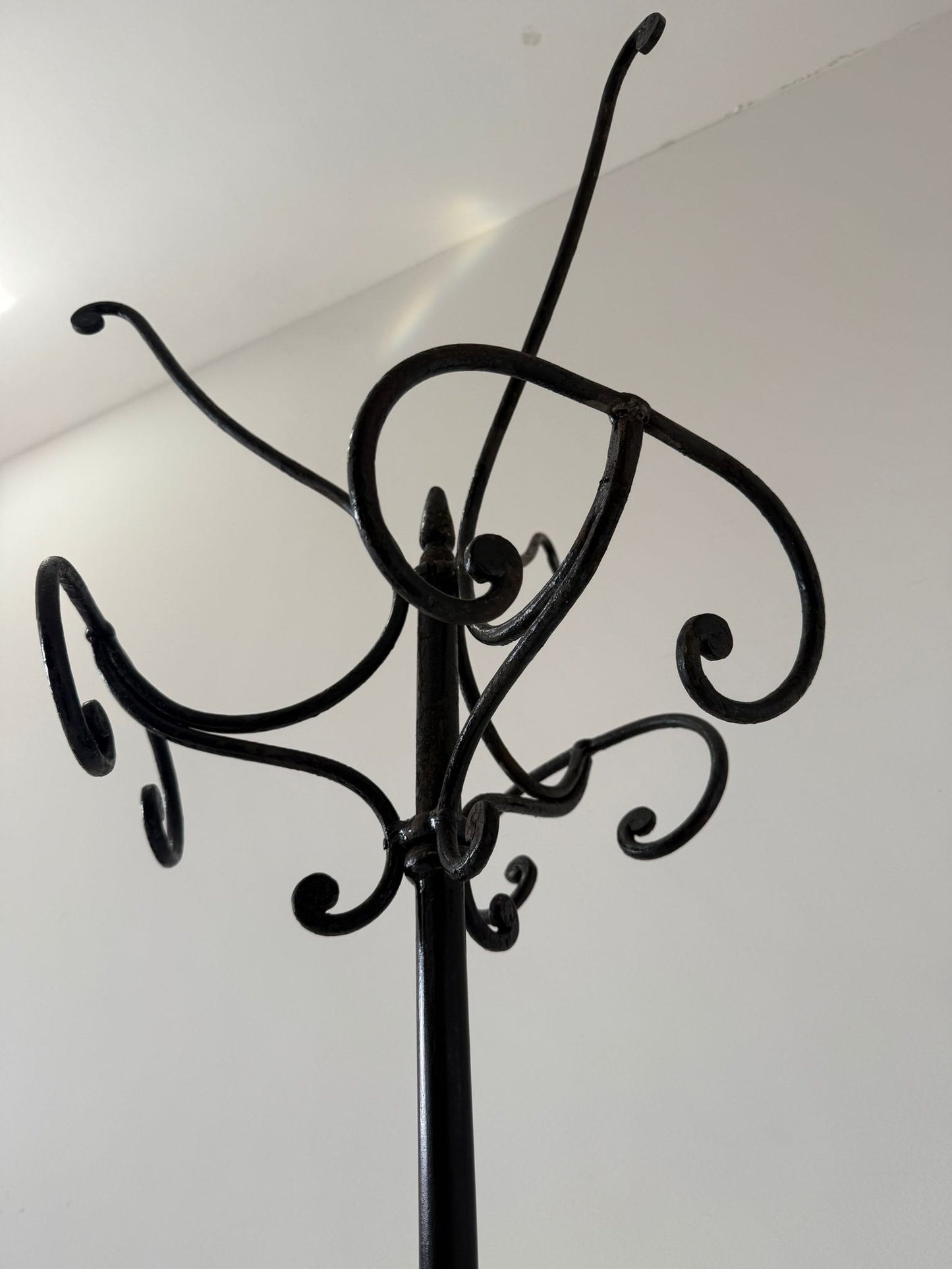 Black wrought iron coat stand – 1960