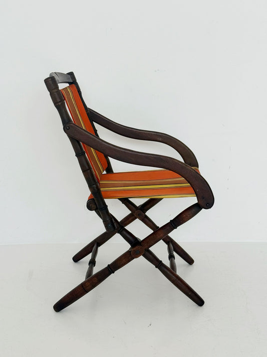 Sedia Pieghevole con Braccioli, anni '60-'70